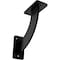 Ekena Millwork Bradford Steel Bracket, Powder Coated Black 2"W x 7"D x 7"H BKTM02X07X07BRPBL - alternate 1
